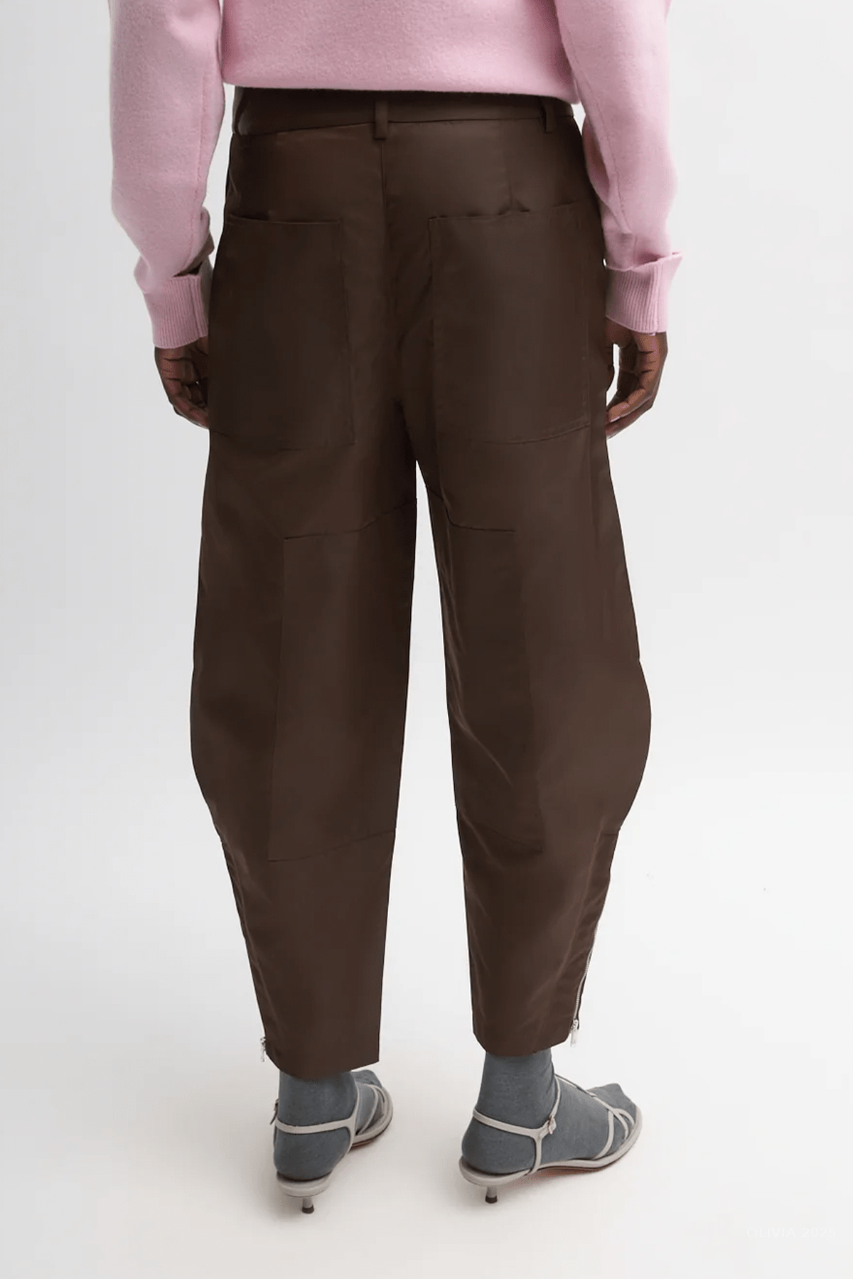 Eco Nylon Colt Trouser in Brown - shop - olivia.com