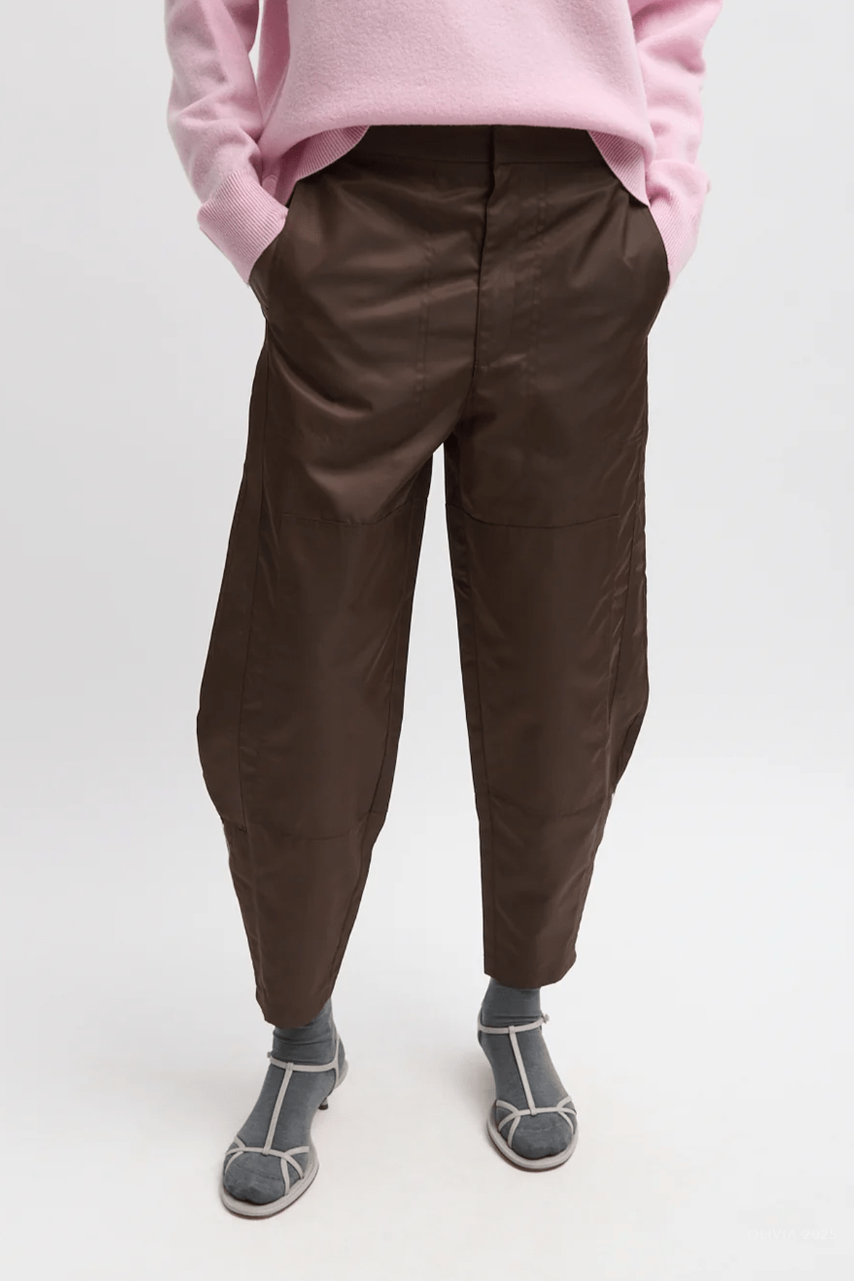 Eco Nylon Colt Trouser in Brown - shop - olivia.com