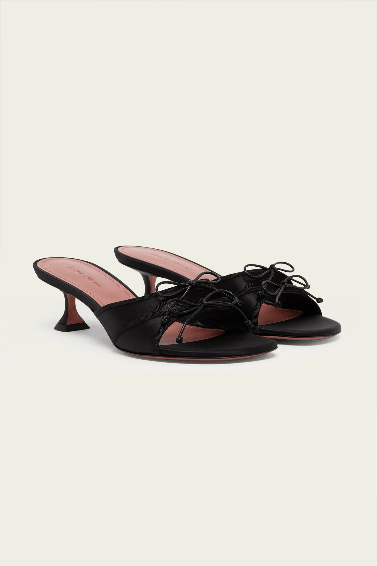Eleonora Slipper 45 in Black Satin - shop - olivia.com