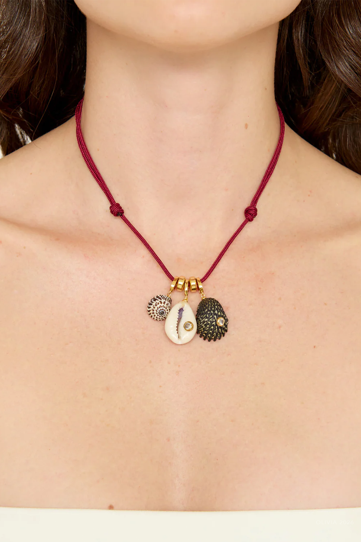 Drift Necklace in Burgundy