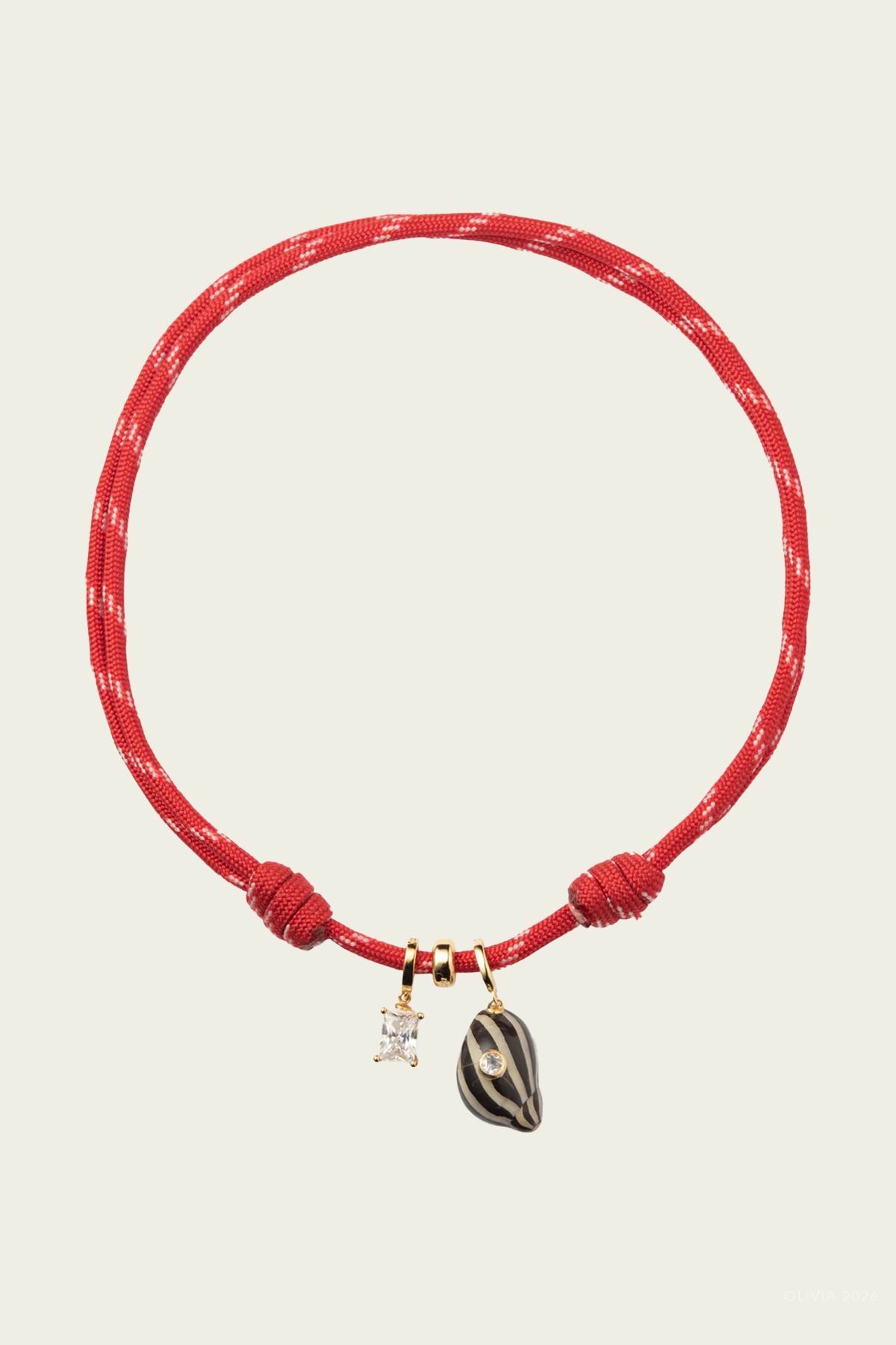 Marais Necklace in Red