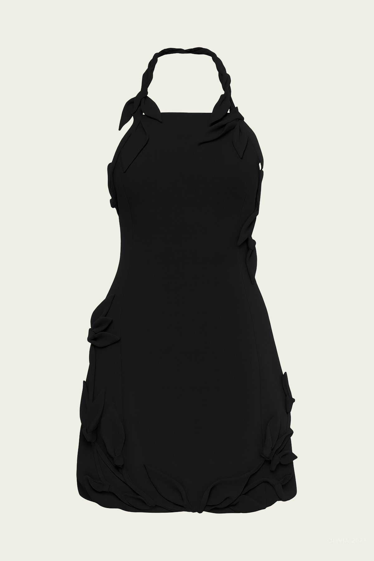 Elliana Mini Dress in Black - shop - olivia.com