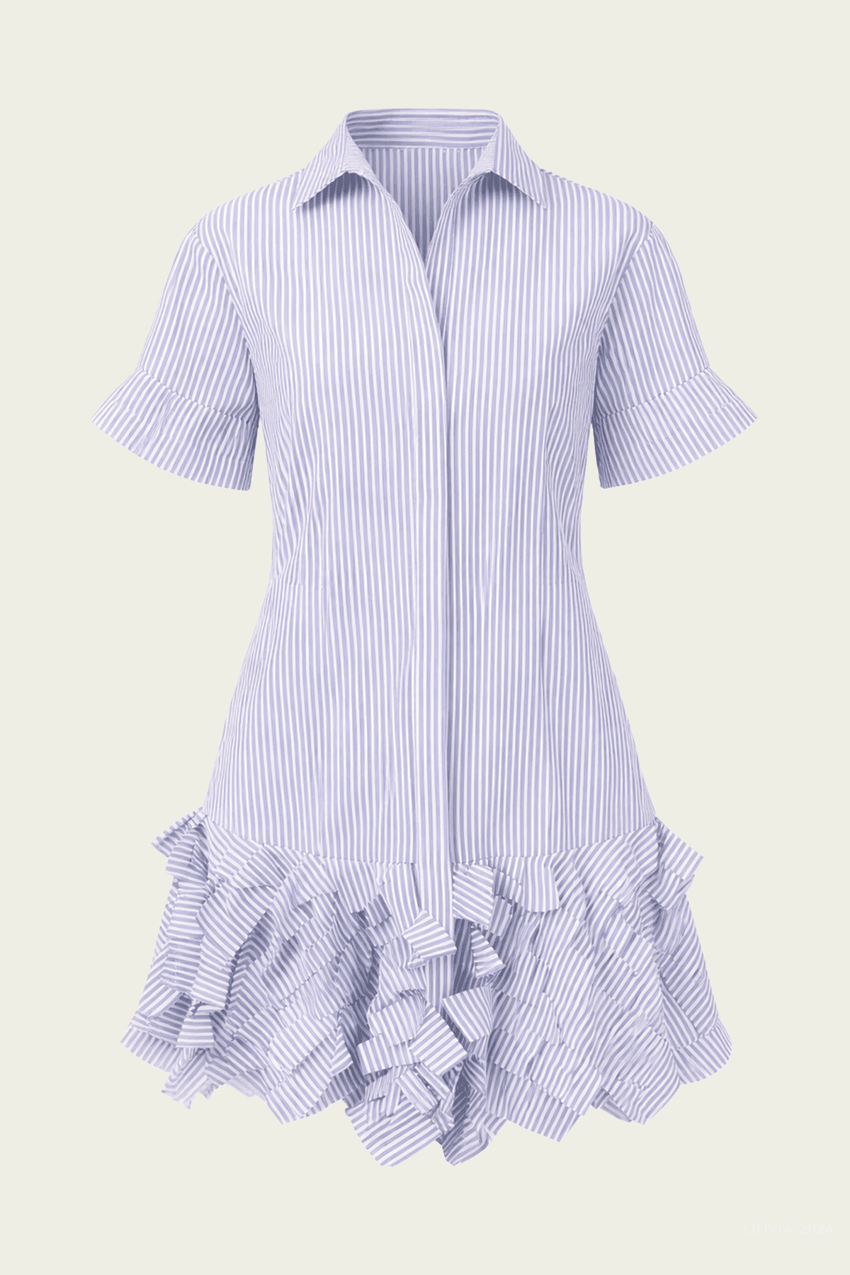 Ema Mini Dress in Blue Stripe - shop - olivia.com