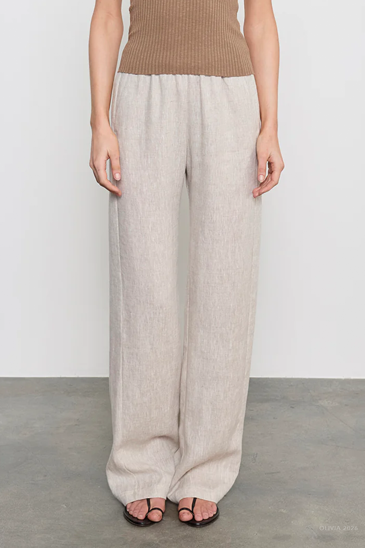 Linen Everywhere Pant in Jute Heather