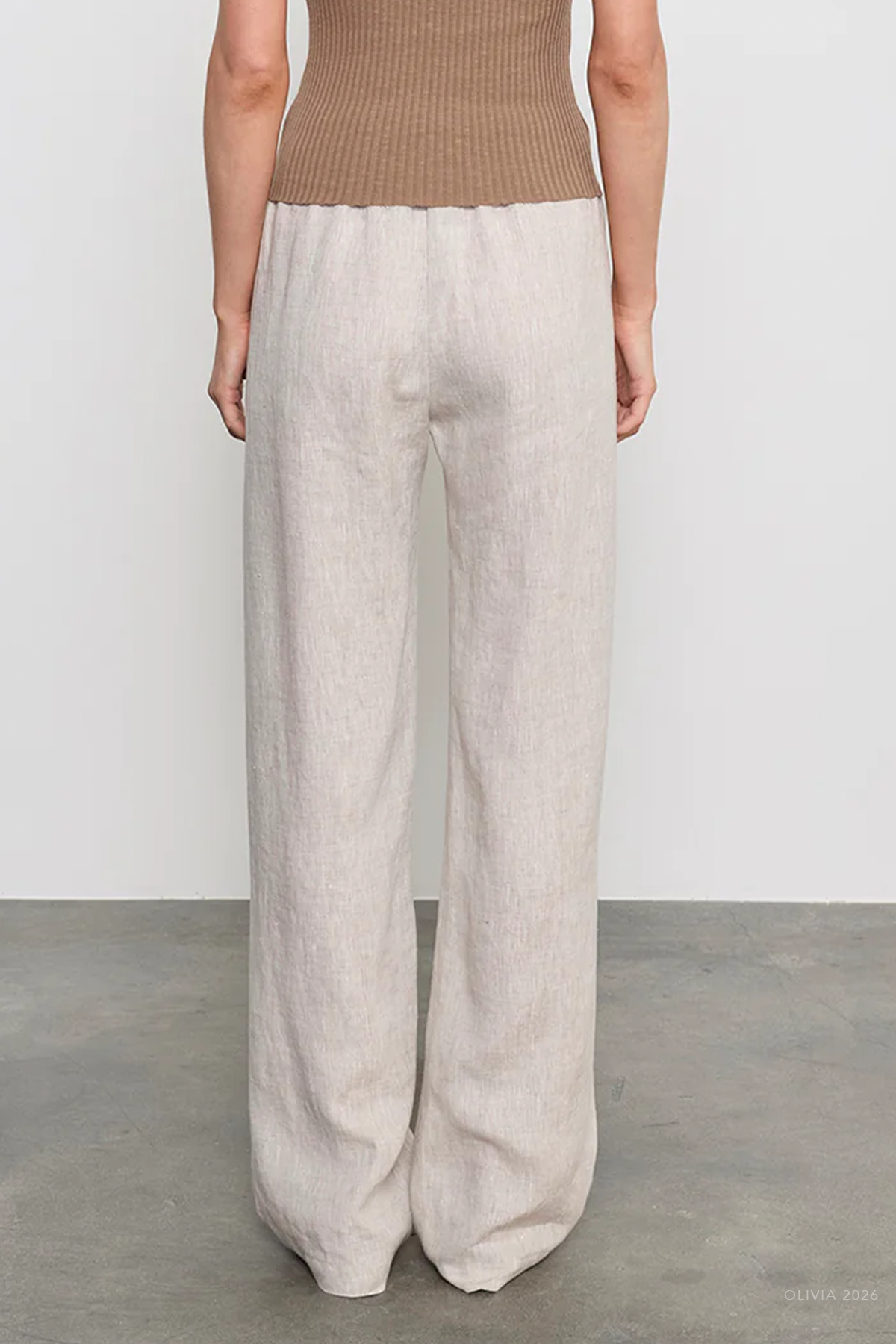 Linen Everywhere Pant in Jute Heather