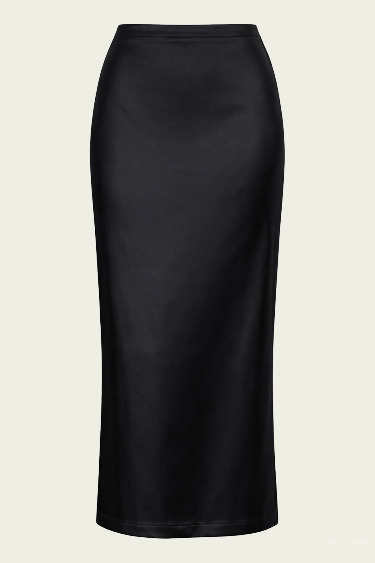 Lustre Column Skirt in Black