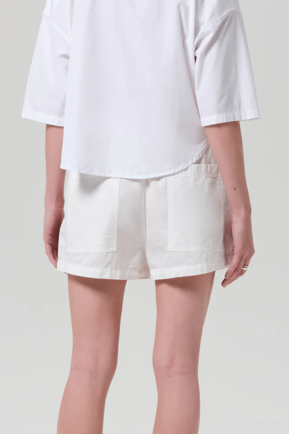 Este Drawstring Short in Cream - shop - olivia.com