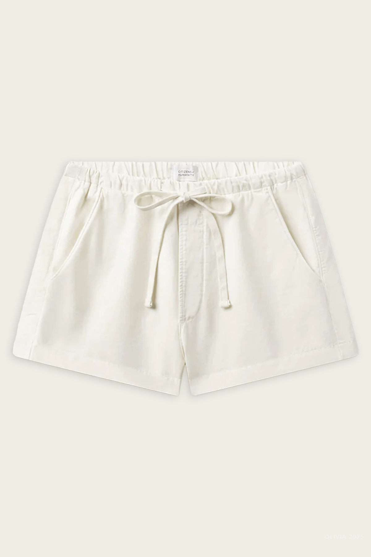 Este Drawstring Short in Cream - shop - olivia.com