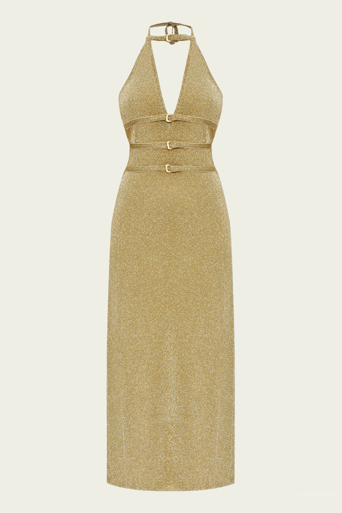 Evaleight Knit Dress in Gold - shop - olivia.com