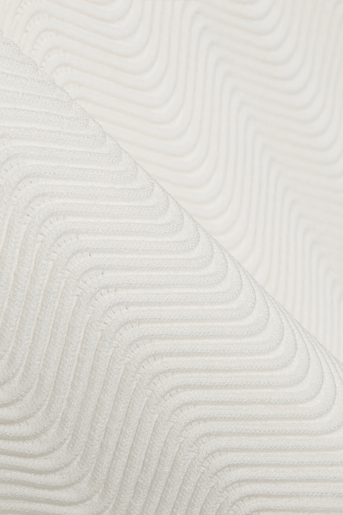 Evalynn Wavy Knit Mini Dress in Ivory - shop-olivia.com