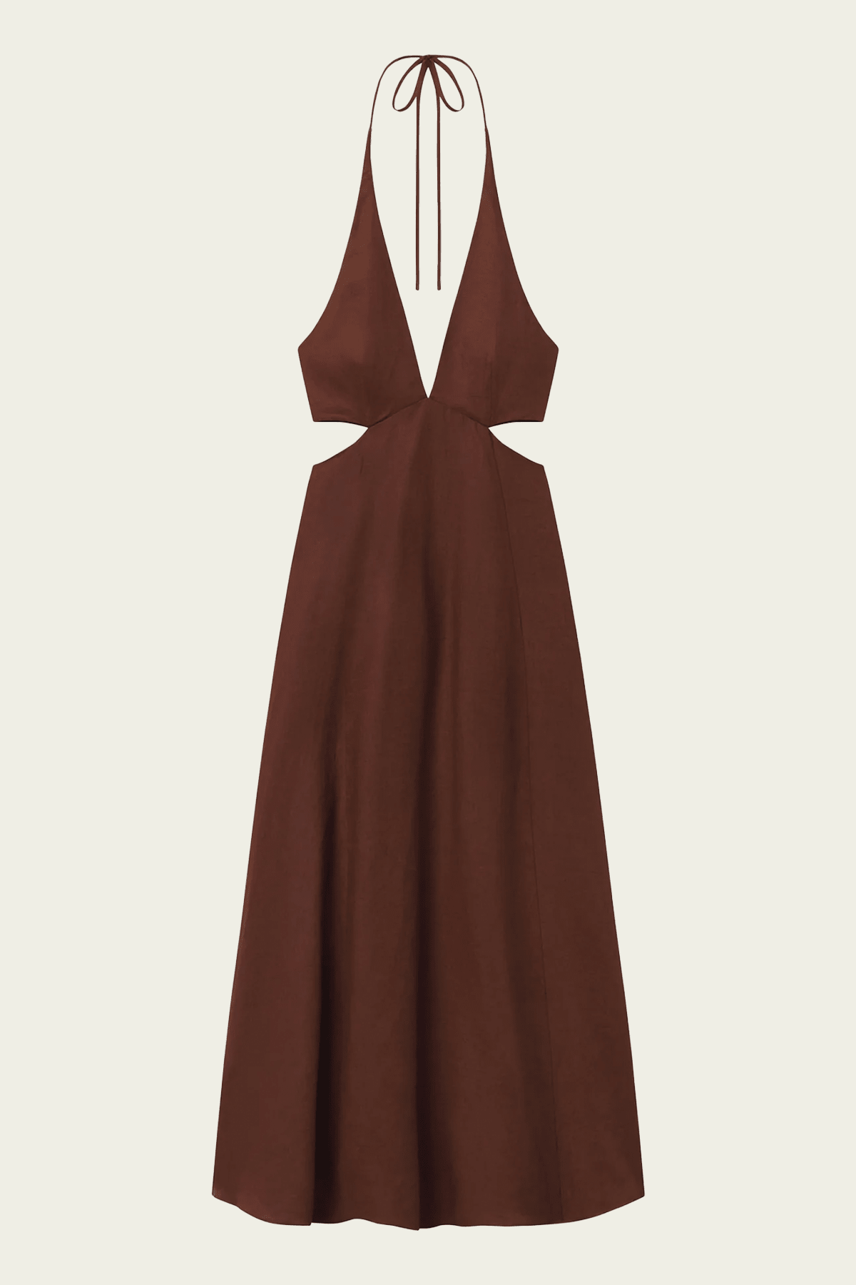 linen tie back dress Evelena Tie-Back Midi in Brunette Brown / 4 US xxnyd-$2_052426 and an open back Electric Blue Stretch Satin Size:8x10 inches