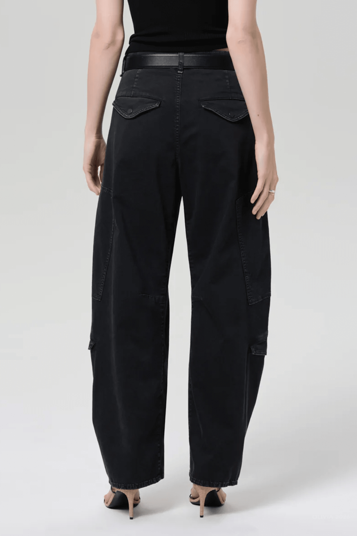 Flight Pant in Washed Black - shop-olivia.com