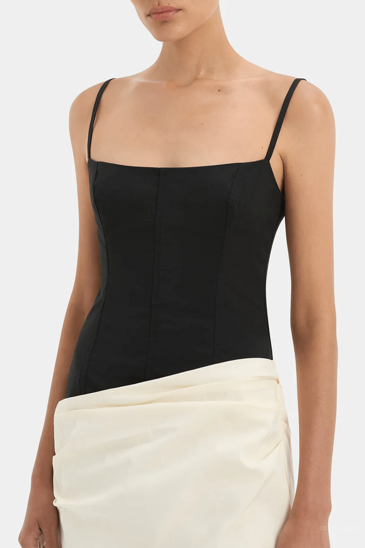 Florent Bodice Gown in Monochrome - shop - olivia.com