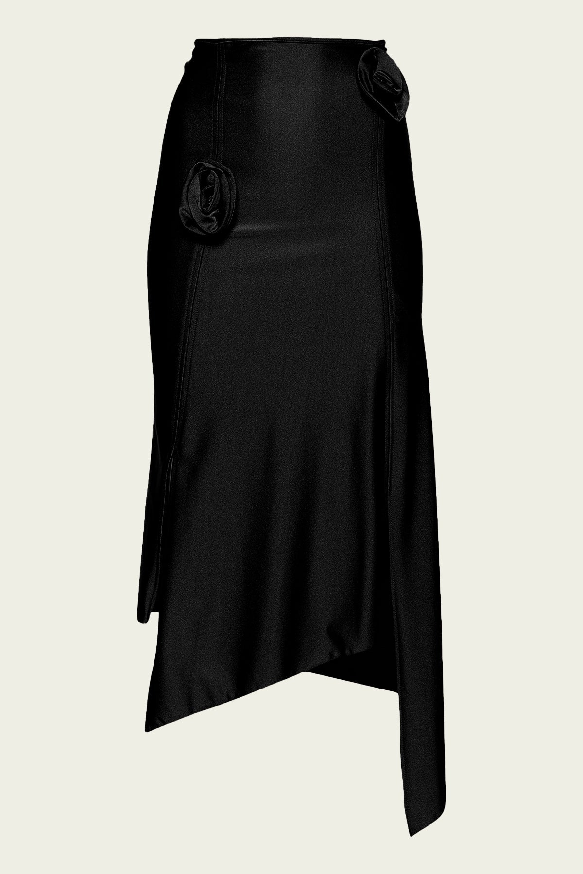 Flower Skirt in Black - shop-olivia.com