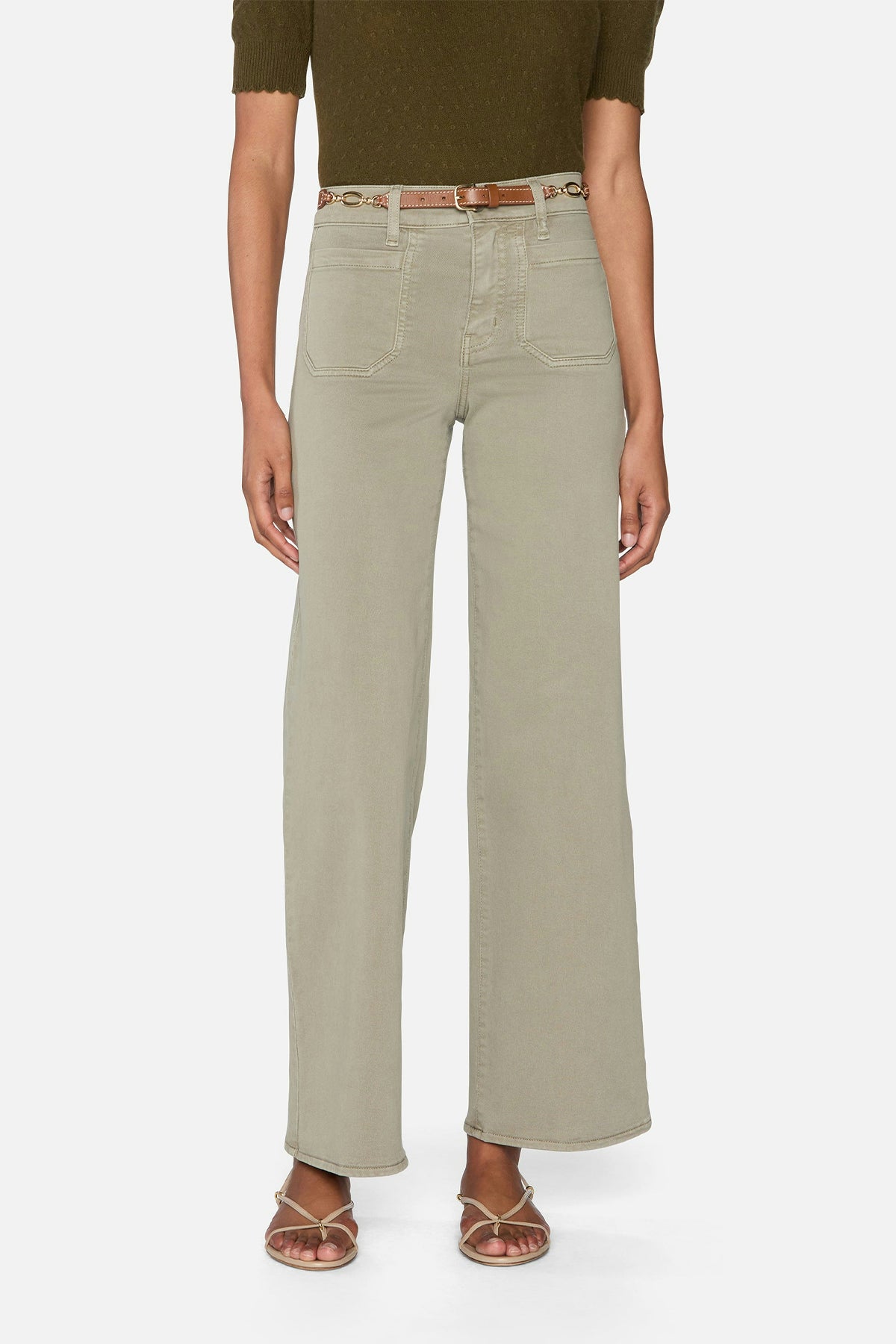 Le Slim Palazzo Modernist Pocket in Thyme