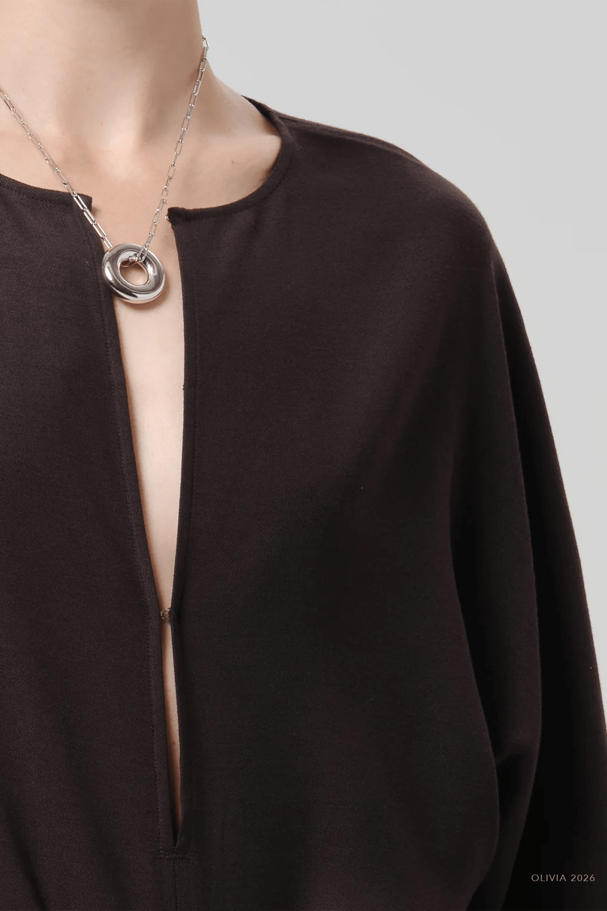 Franca Shirt in Brown - shop-olivia.com