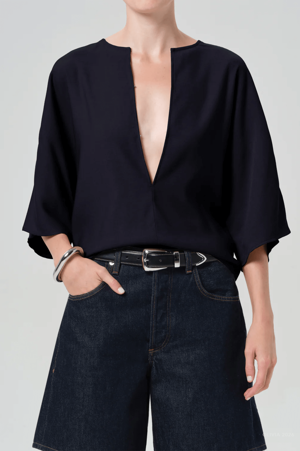 Franca Shirt in Navy - shop - olivia.com