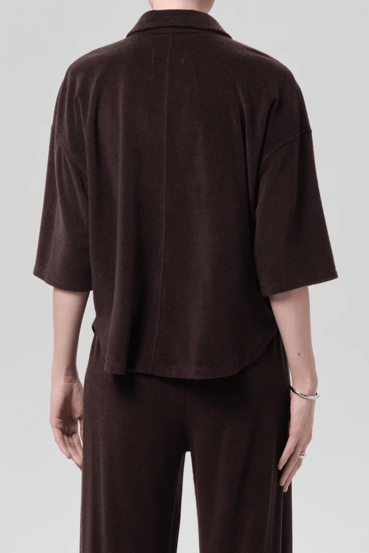 Francis Knit Shirt in Chocolate - shop - olivia.com