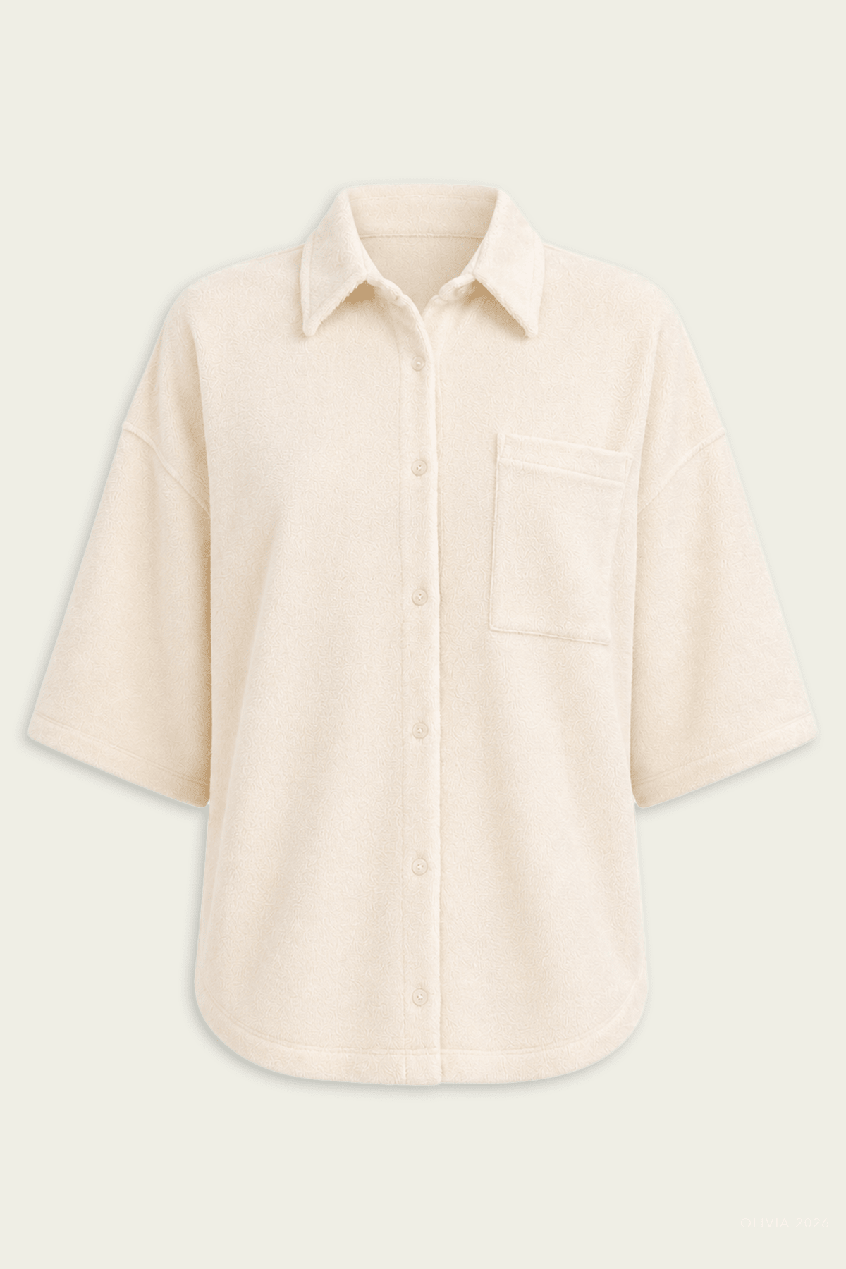 Francis Knit Shirt in Cream - shop - olivia.com