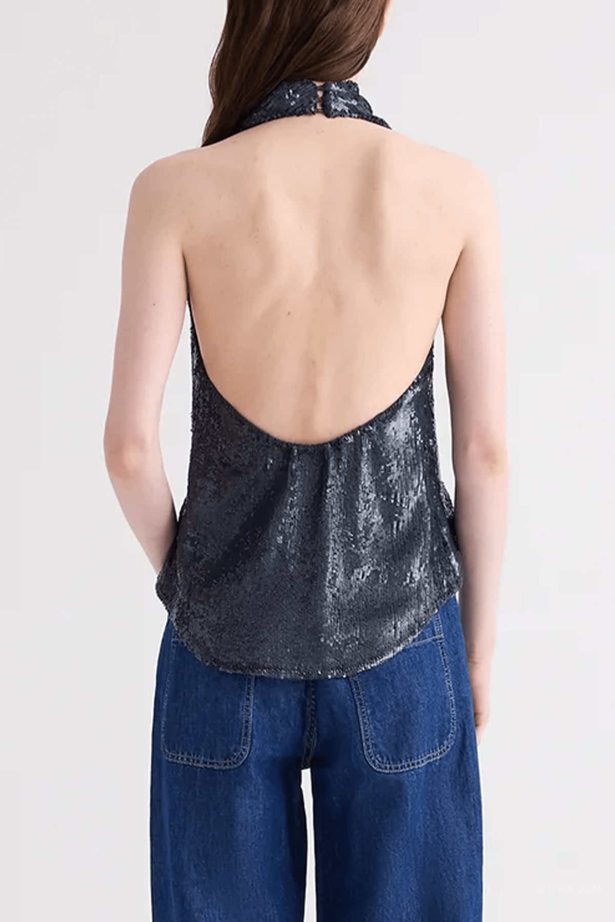 Friday Night Top in Blue Nights - shop-olivia.com