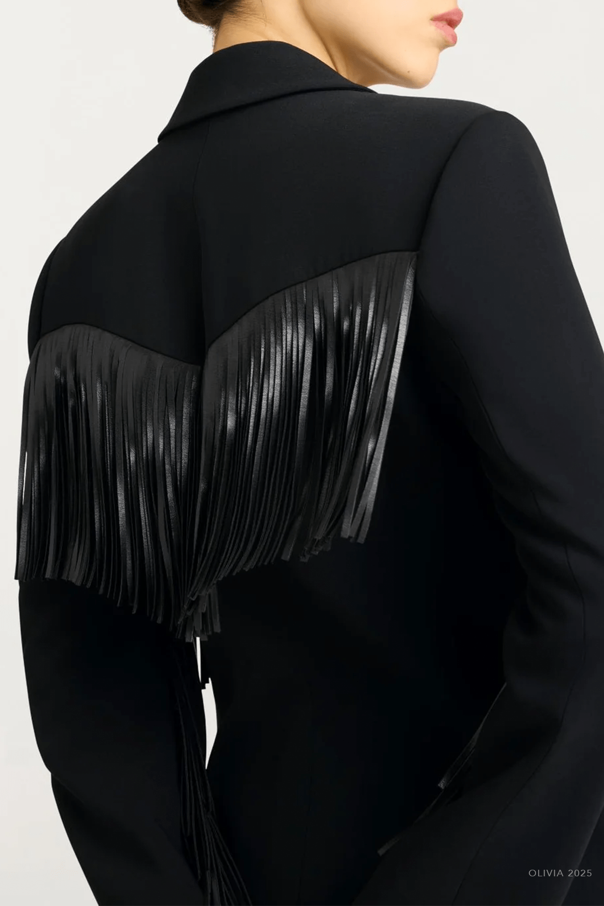 Fringe Joelette Dress in Black - shop - olivia.com