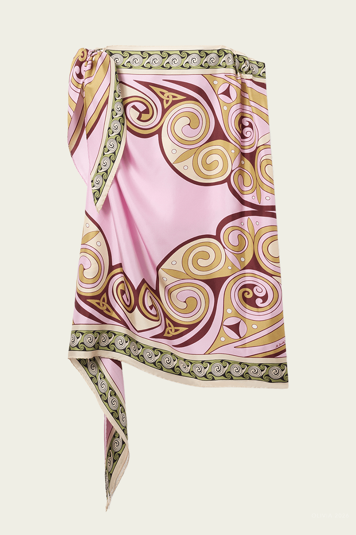Full-On Foulard in Kells Placee Pink - shop-olivia.com