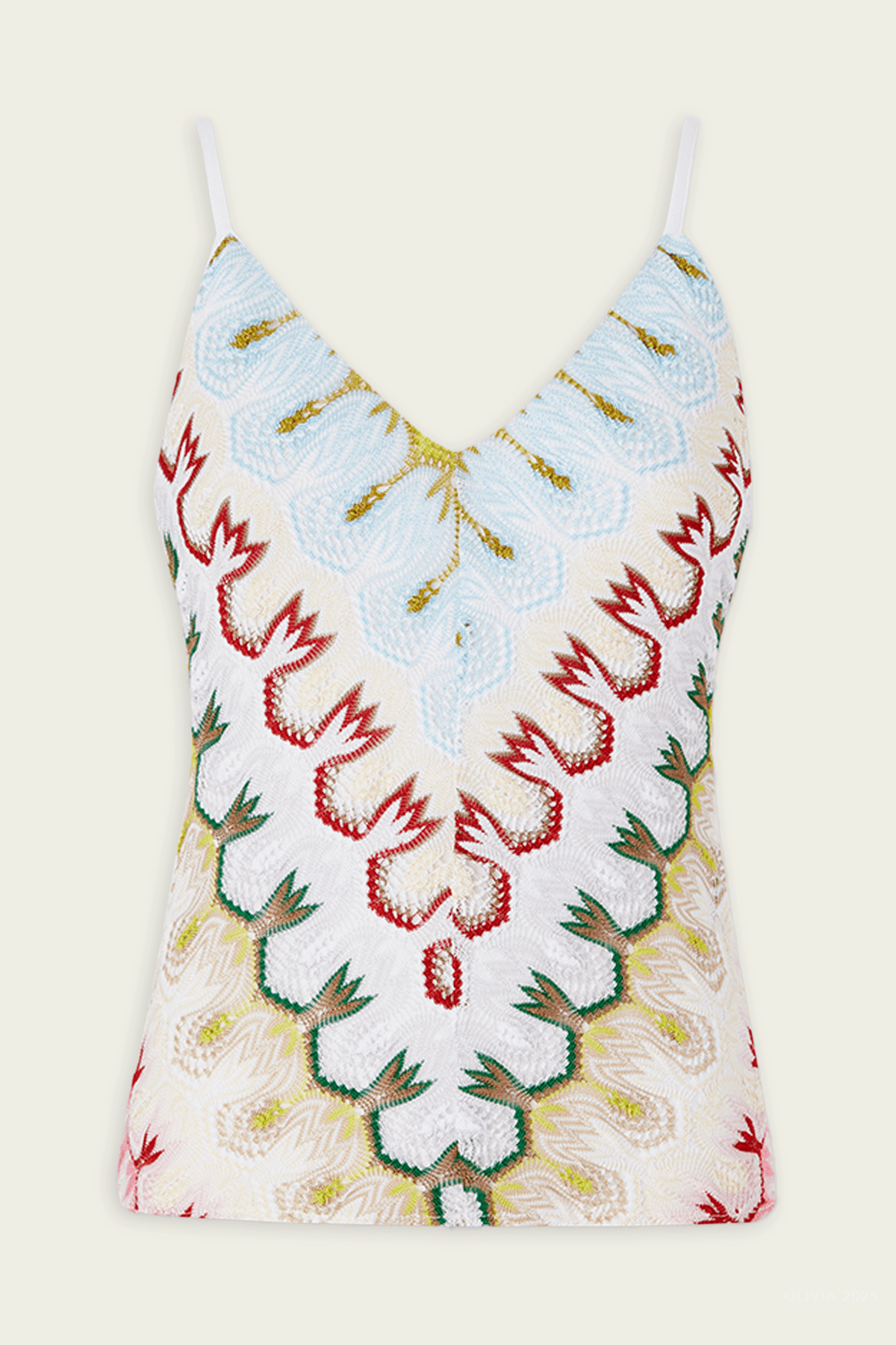Geometric Tank Top in Multicolor - shop - olivia.com