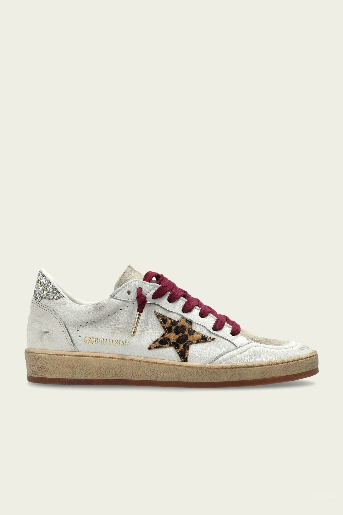 Ball-Star White Horsy Star Leather Sneaker