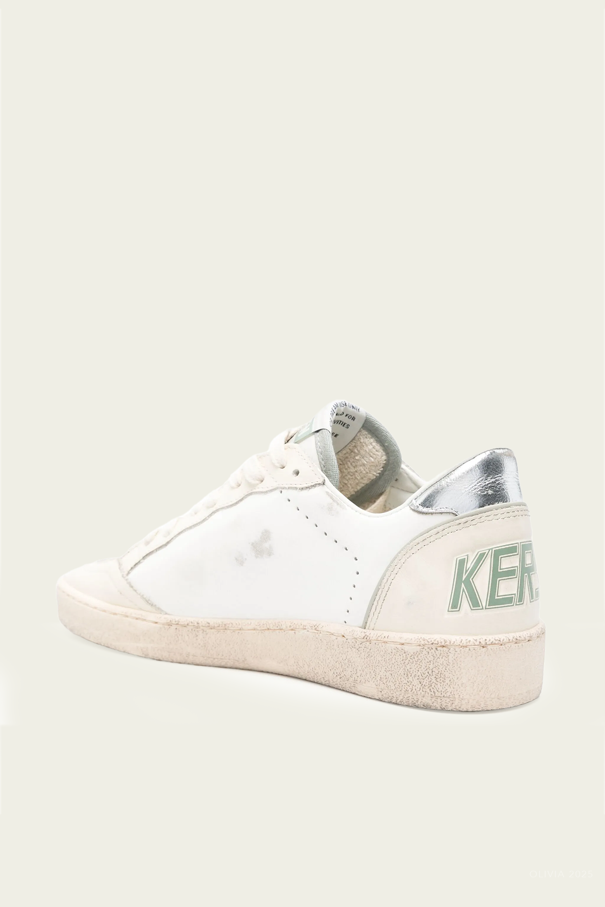 Ball-Star White Green Leather Sneaker