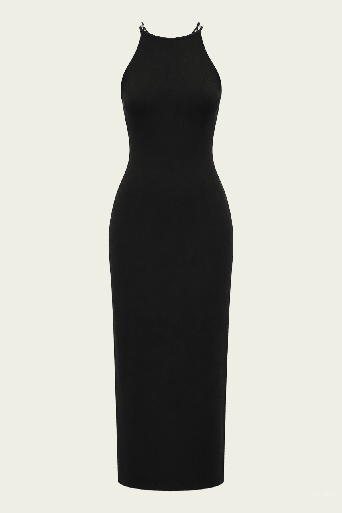 Gianina Knit Dress in Black - shop-olivia.com