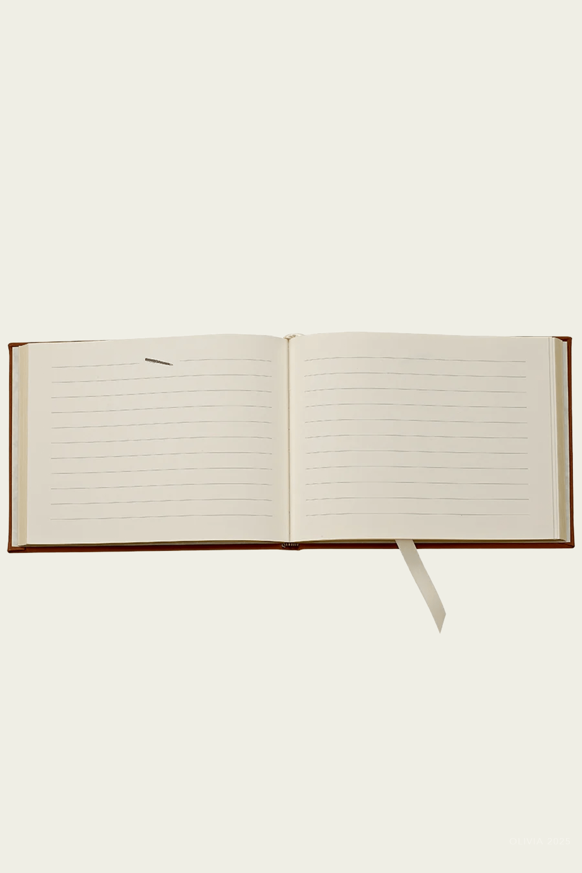 Guest Book in Wine Pebble Grain Leather - shop - olivia.com