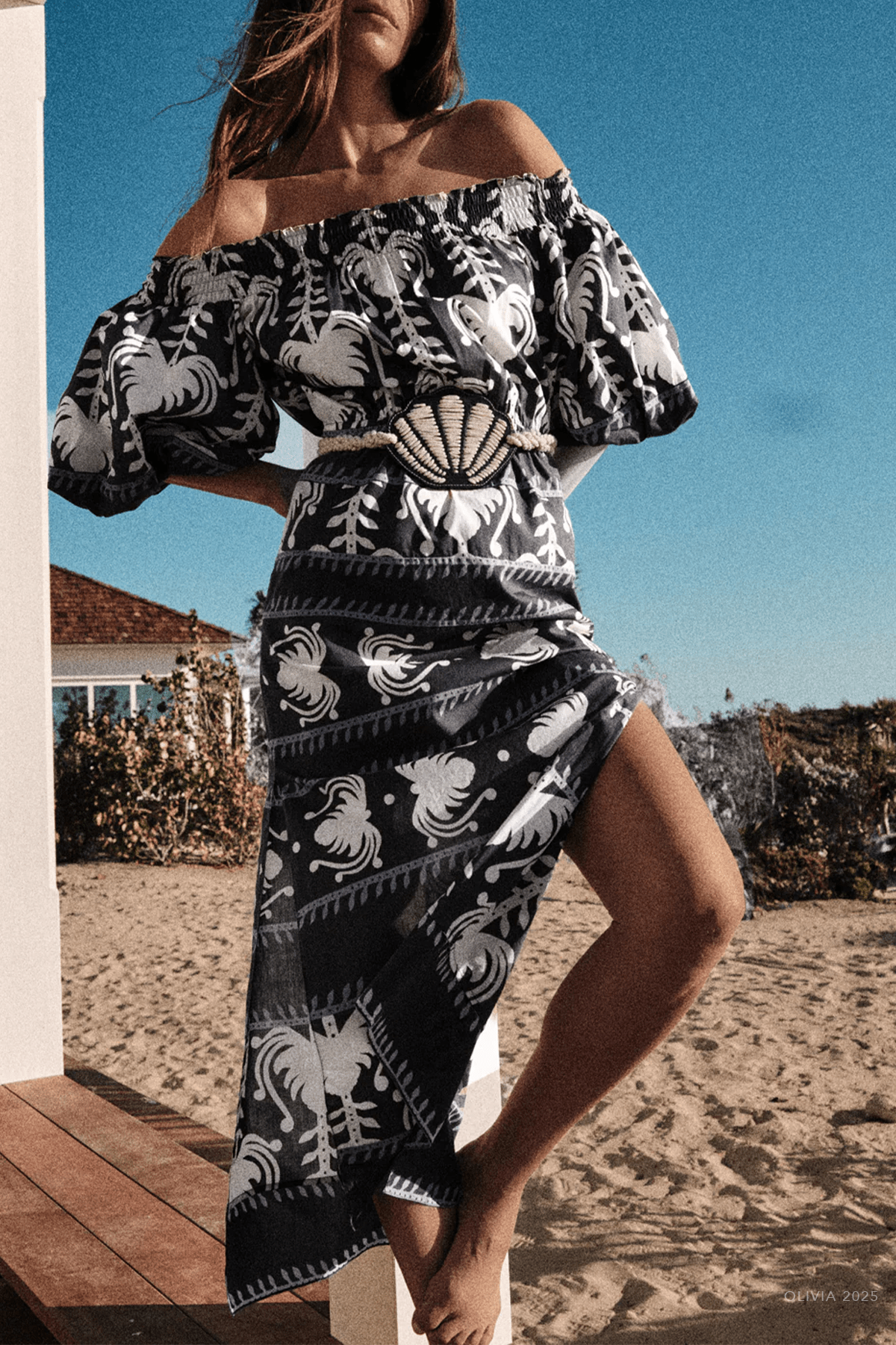 Harbor Hues Dress in Navy Ecru - shop - olivia.com