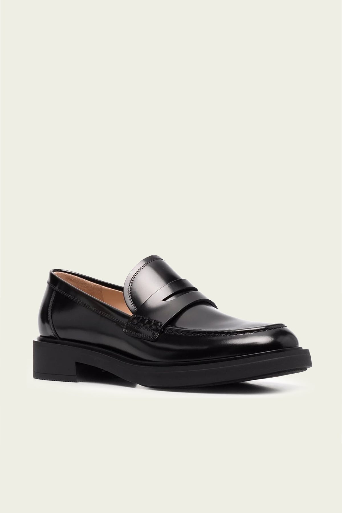 Harris Leather Loafers in Black - shop-olivia.com