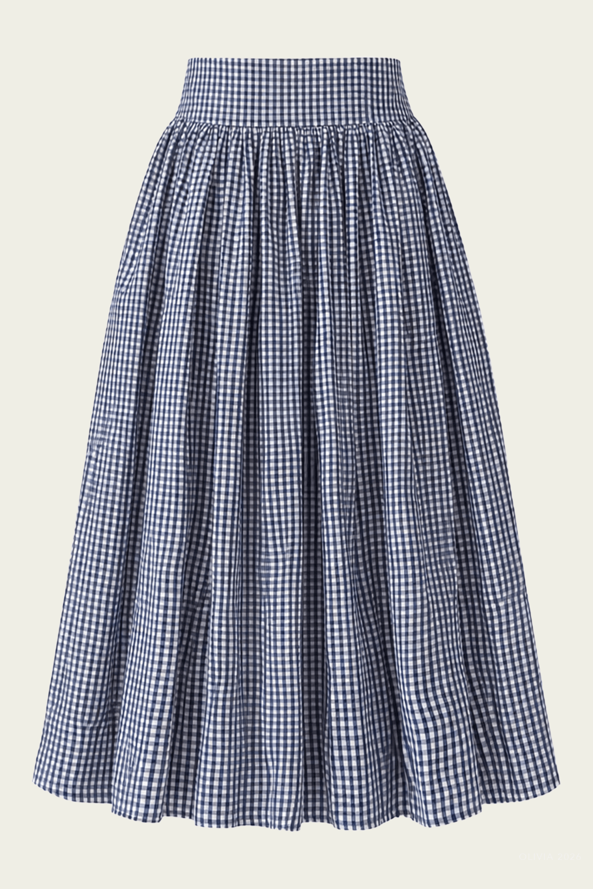 Havara Skirt in Navy White - shop - olivia.com