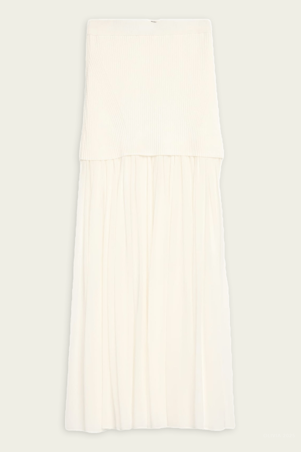 Hayden Drop - Waist Skirt in Pearl - shop - olivia.com