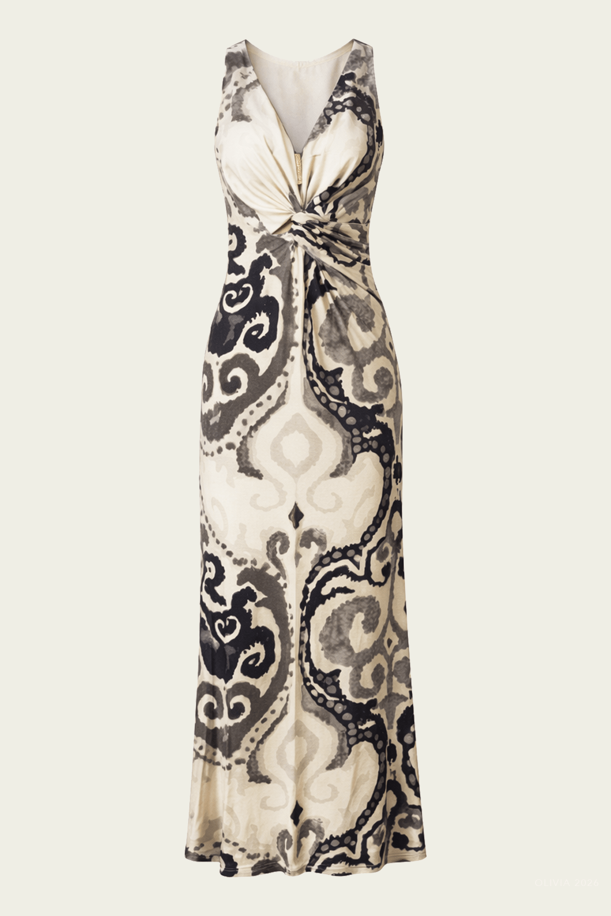 Hellianthus Dress in Ikat Black - shop - olivia.com