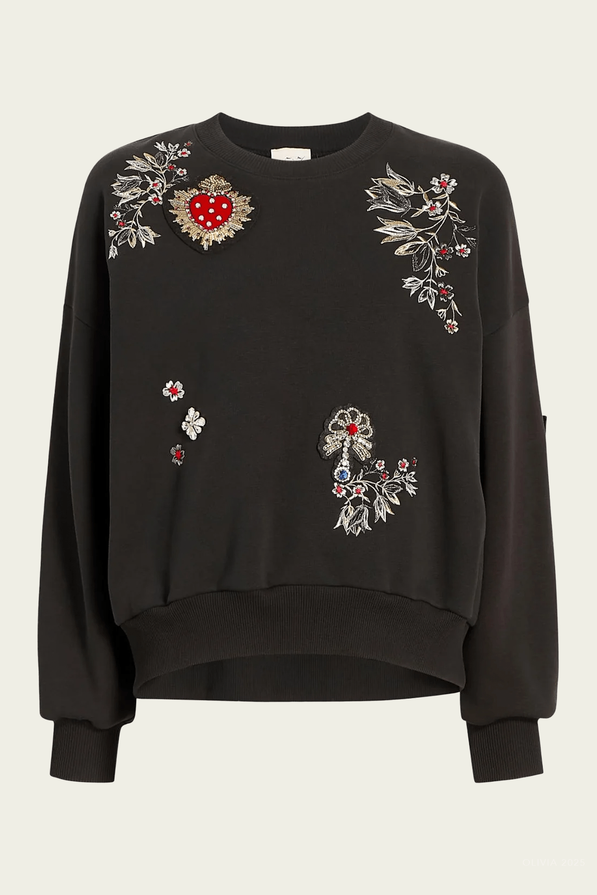 Heritage Patch Brandy Pullover in Black Multi - shop - olivia.com