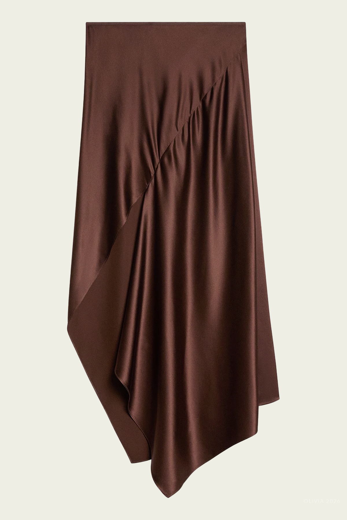 Silk Slip Skirt in Serra