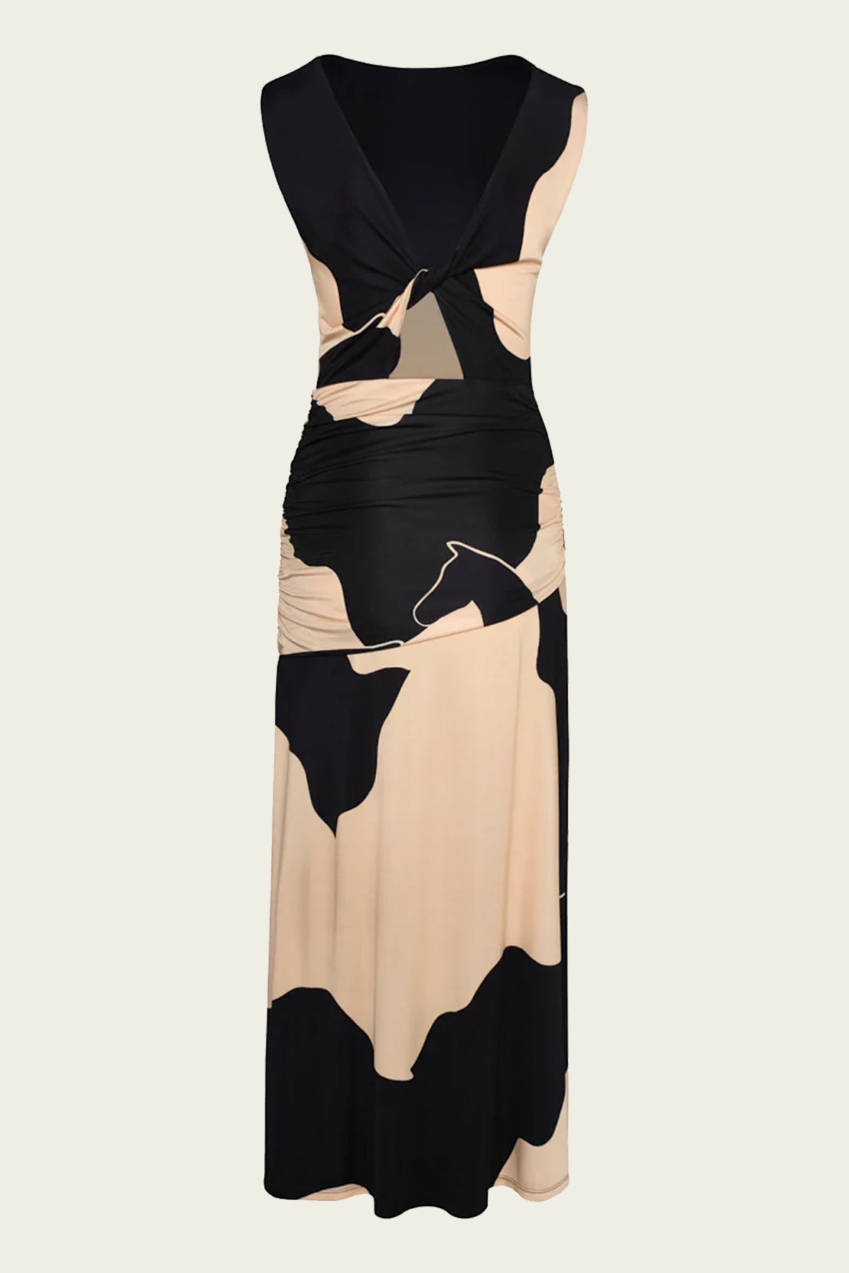 Horizonte Mistico Dress in Ecru Black - shop - olivia.com