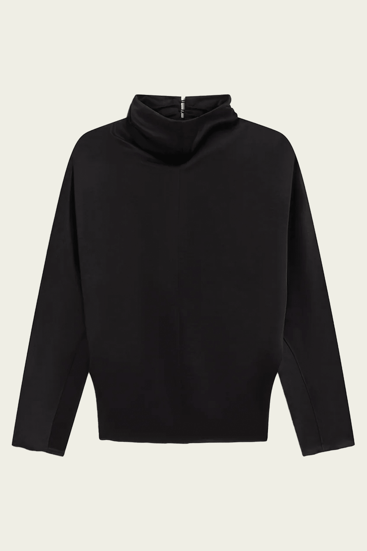 Ilaria Draped Top in Black - shop-olivia.com