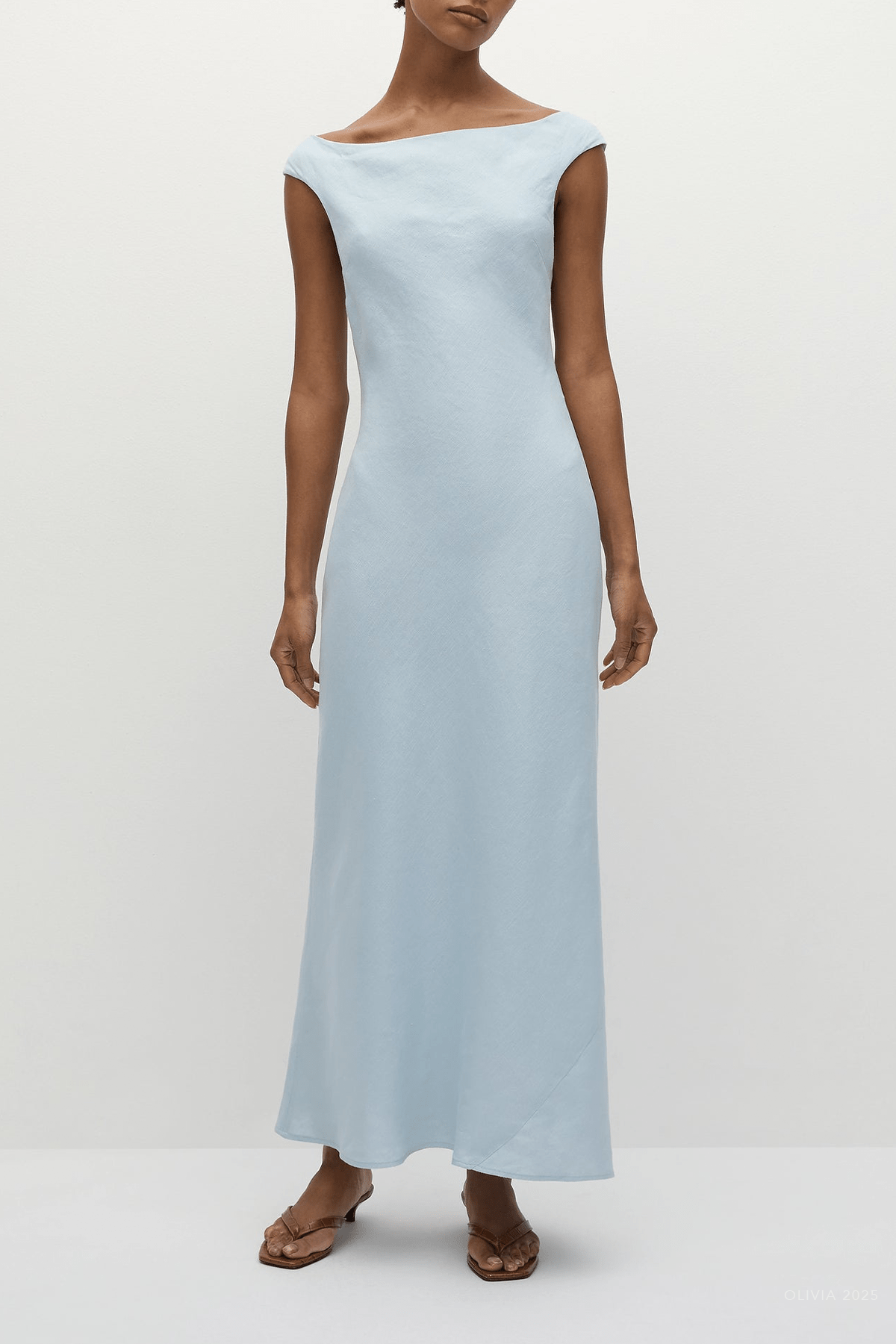 Ilride Midi Dress in Sky Blue - shop - olivia.com