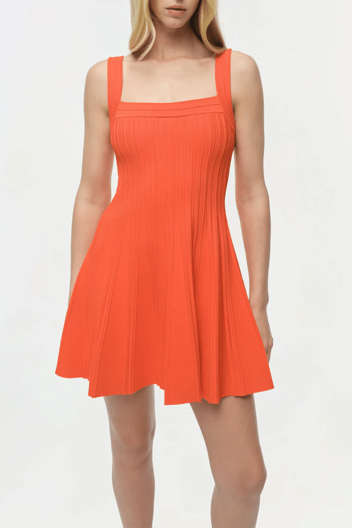 Indie Knit Mini Dress in Lobster - shop - olivia.com