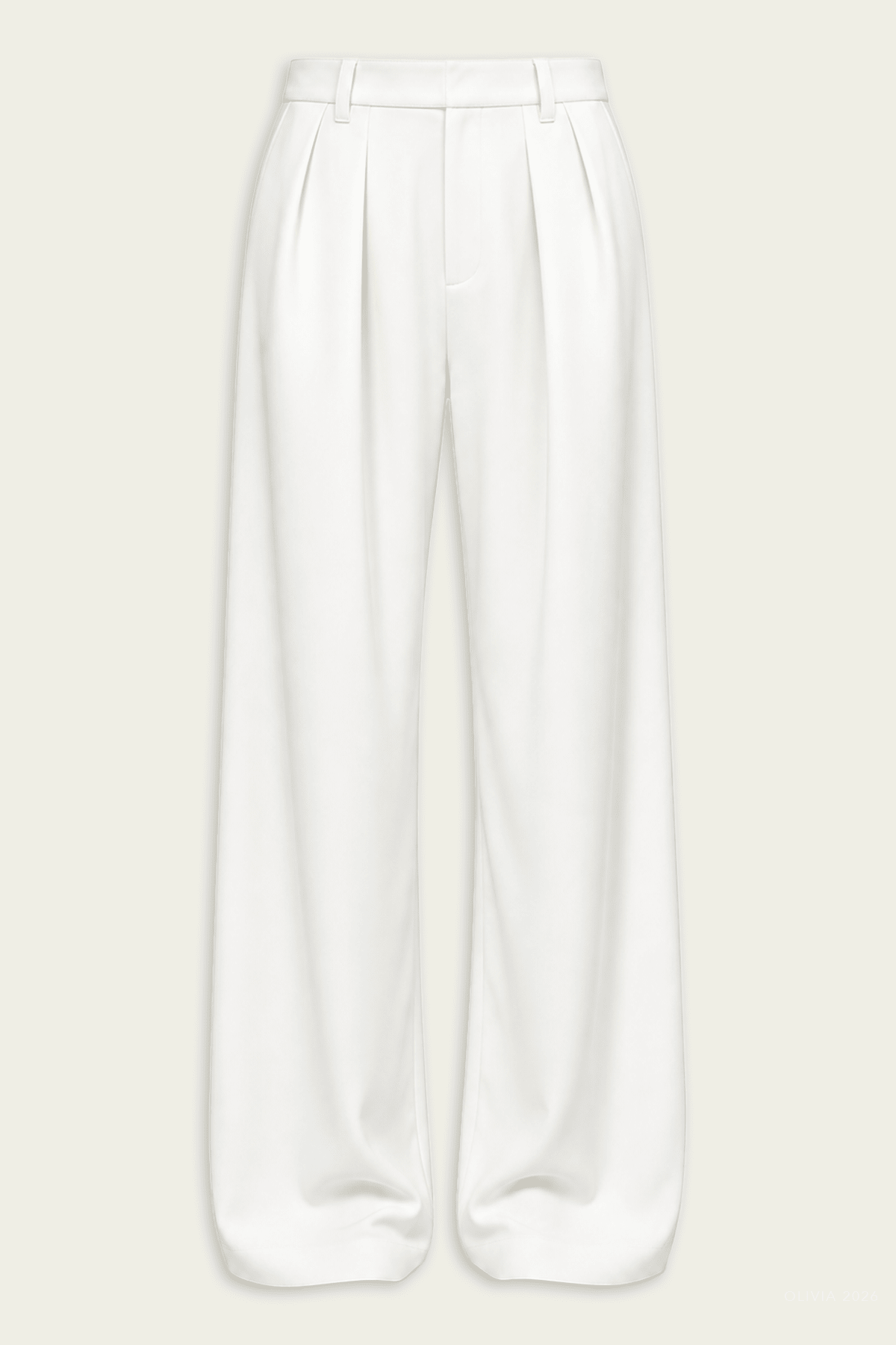 Ines Trouser in Winter White - shop-olivia.com