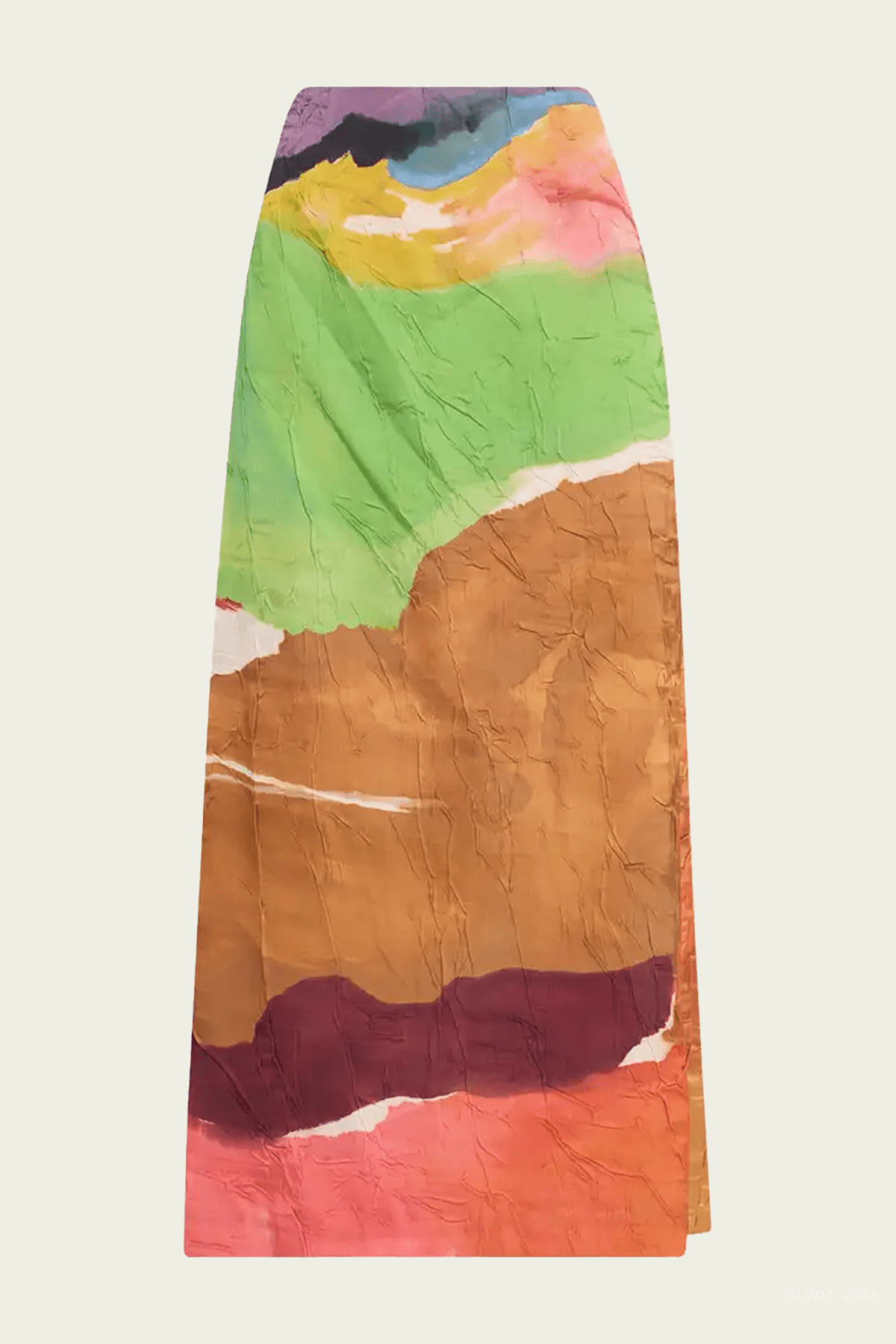 Inez Satin Pencil Skirt in Nature Abhors A Vacuum - shop - olivia.com