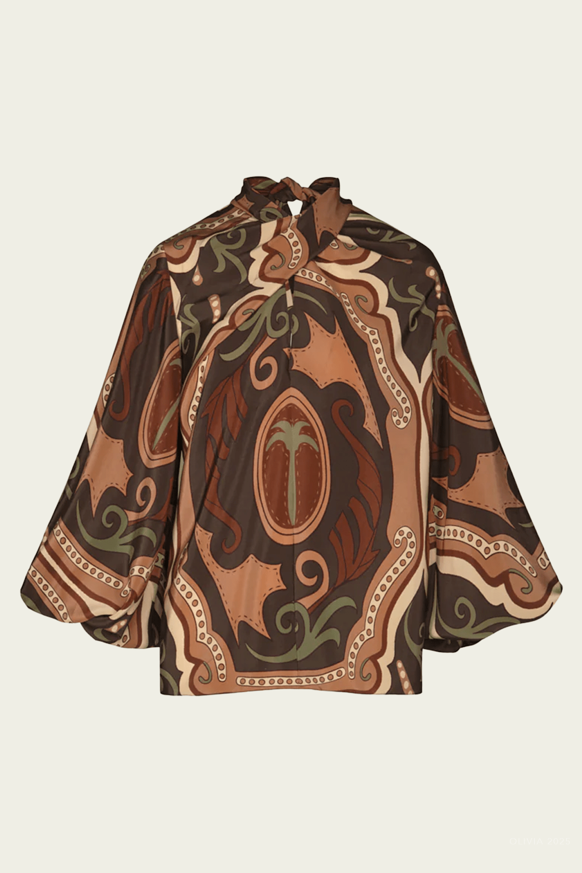 Intricate Islands Top in Green Light Pink - shop - olivia.com