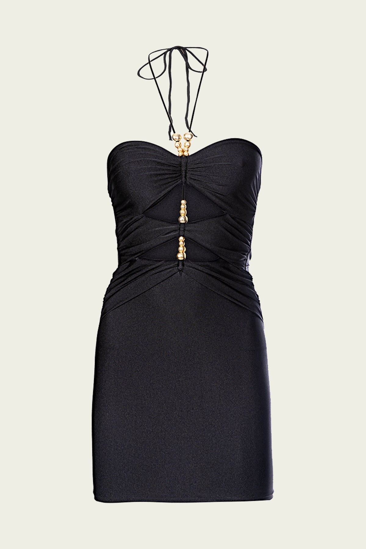 Isabel Mini Dress in Black - shop-olivia.com