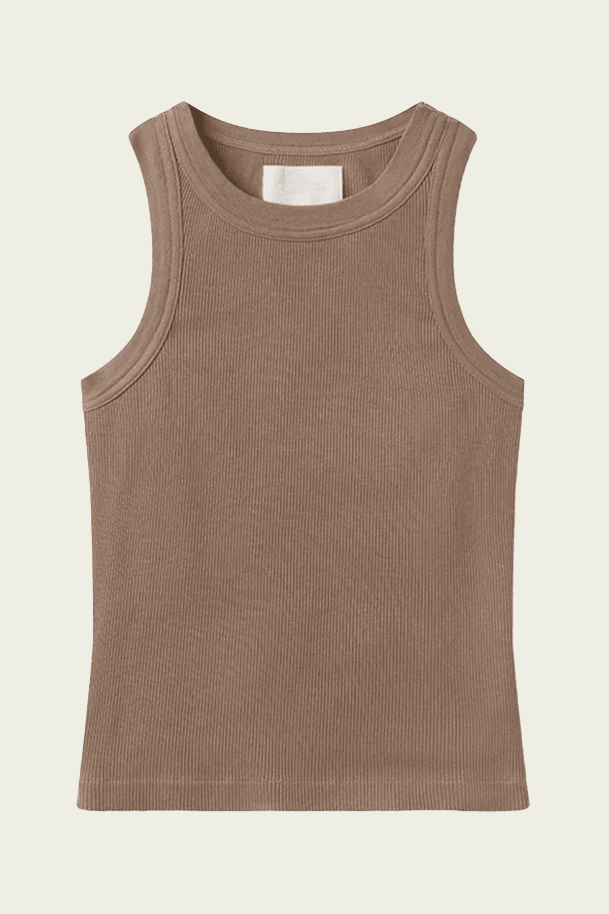 Isabel Rib Tank in Cocoa - shop - olivia.com
