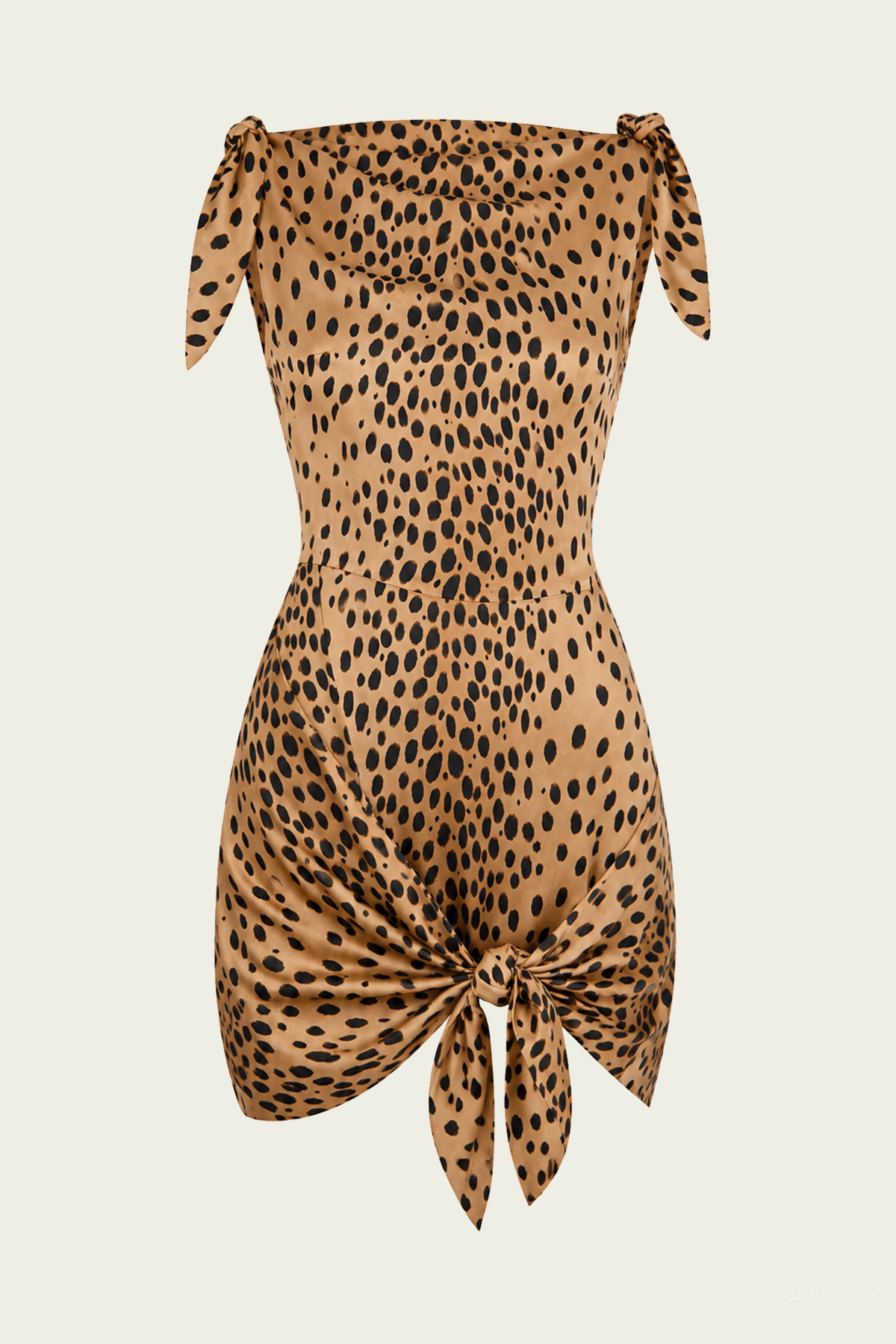 Isma Mini Dress in Cheetah - shop-olivia.com