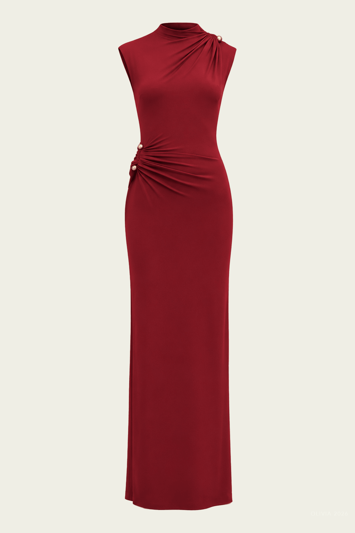 Izola Gown in Winter Plum - shop-olivia.com
