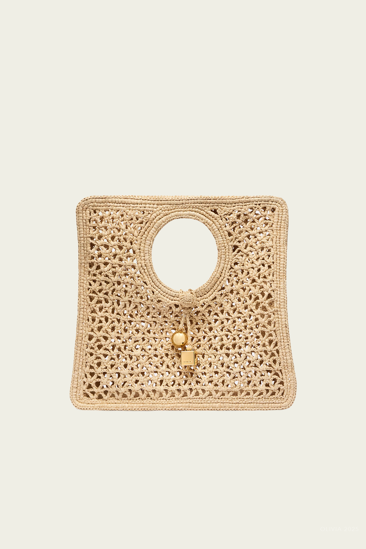 The Spiaggia Small Square Bag in Natural